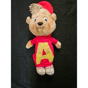 Alvin And The Chipmunks Plush Stuffed Toy With Red A Shirt & Hat